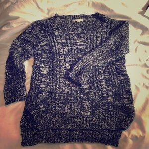 Black and white sweater